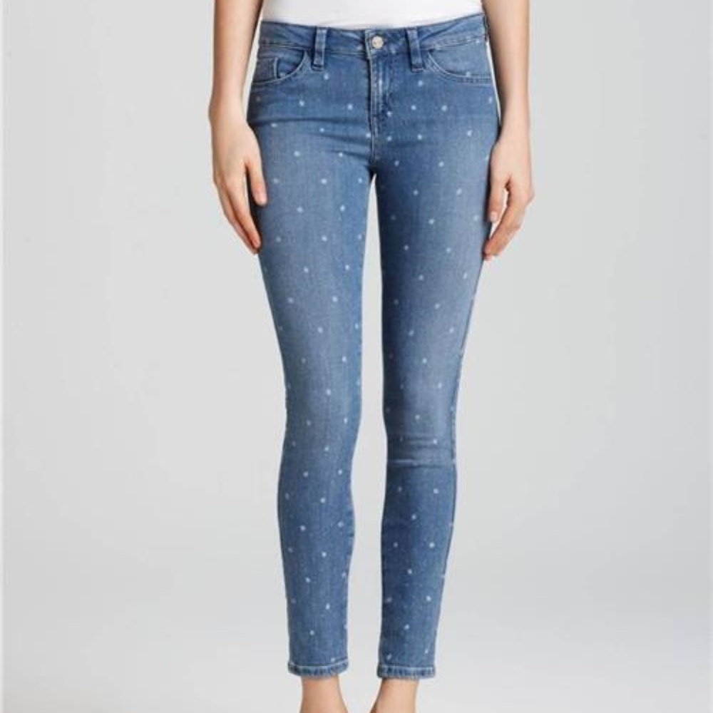 NEW GUESS BRITTNEY LEGGING LASER DOT JEANS SIZE 23